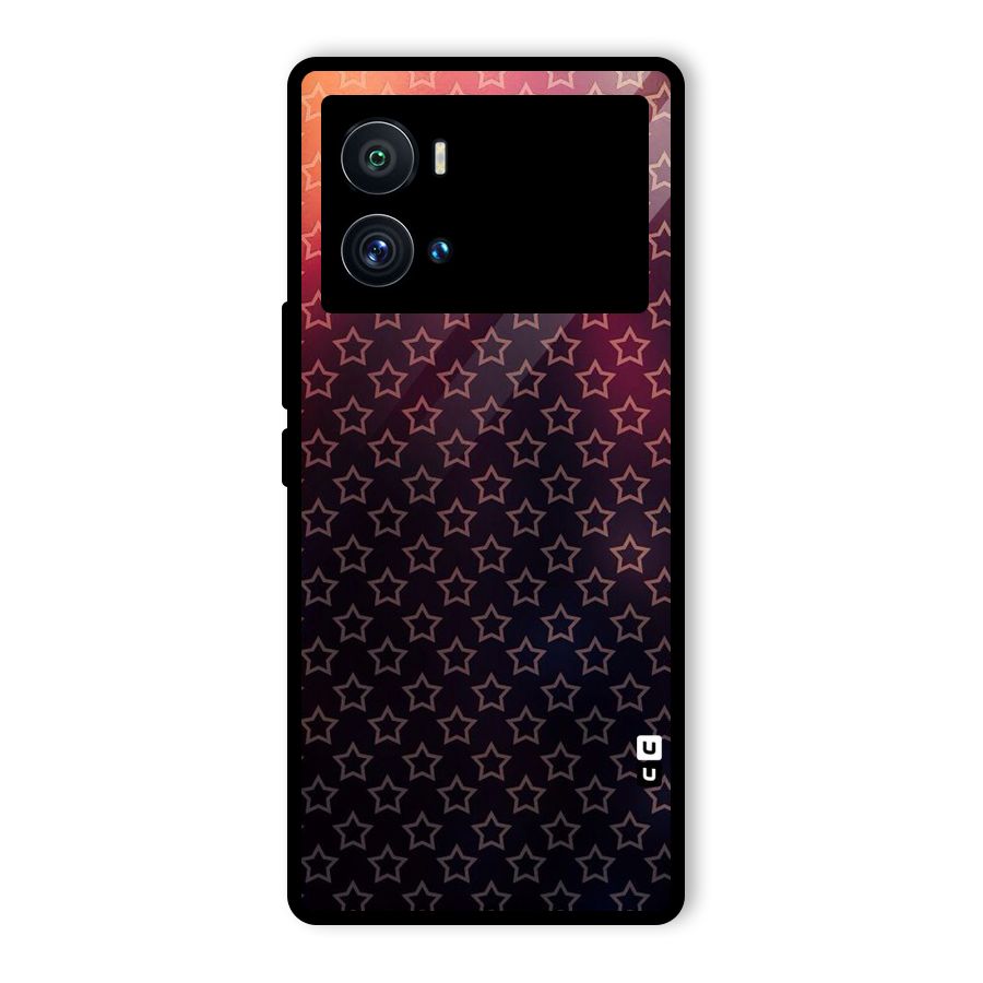 Ombre Stars Glass Back Case for Vivo iQOO 9 Pro