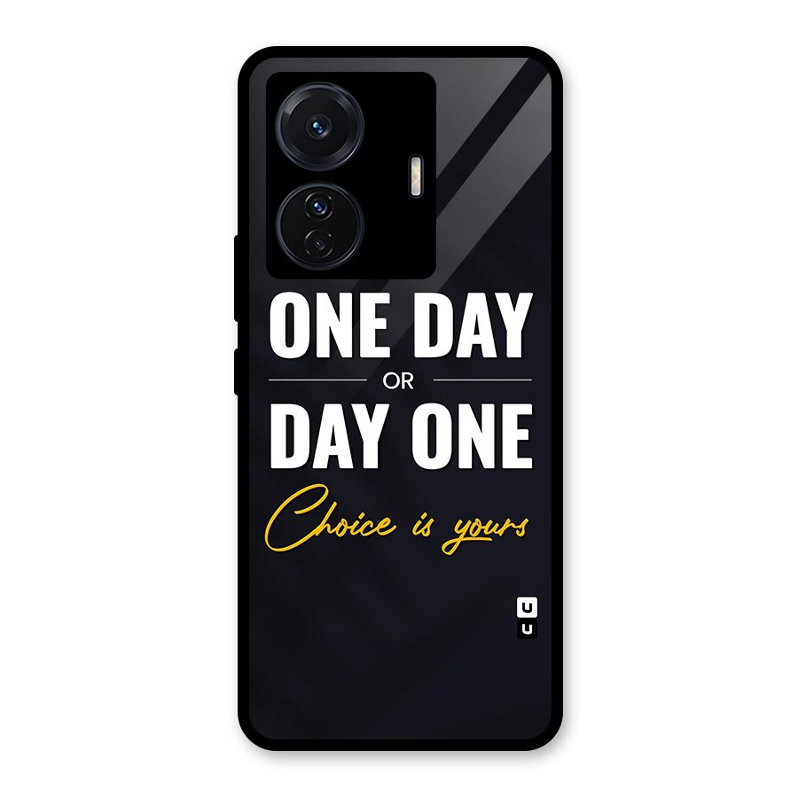One Day or Day One Glass Back Case for Vivo T1 Pro