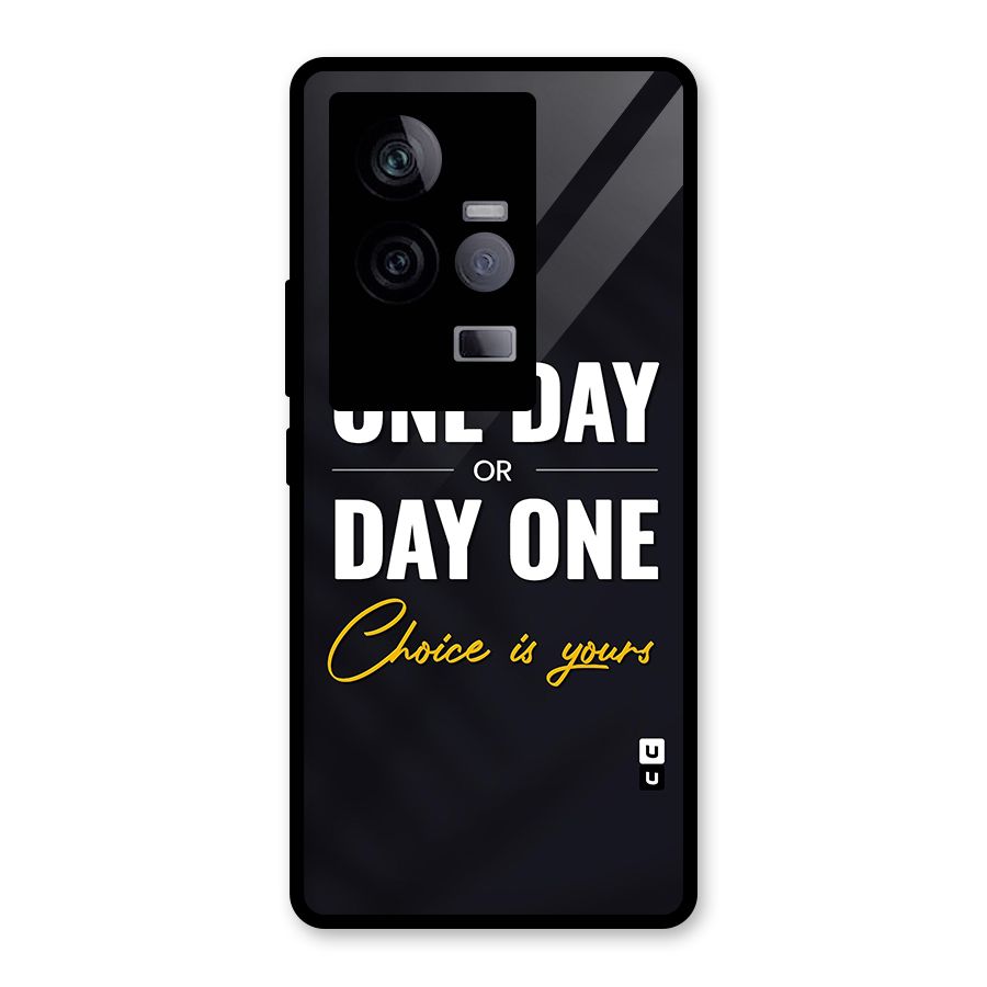 One Day or Day One Glass Back Case for Vivo iQOO 11 5G