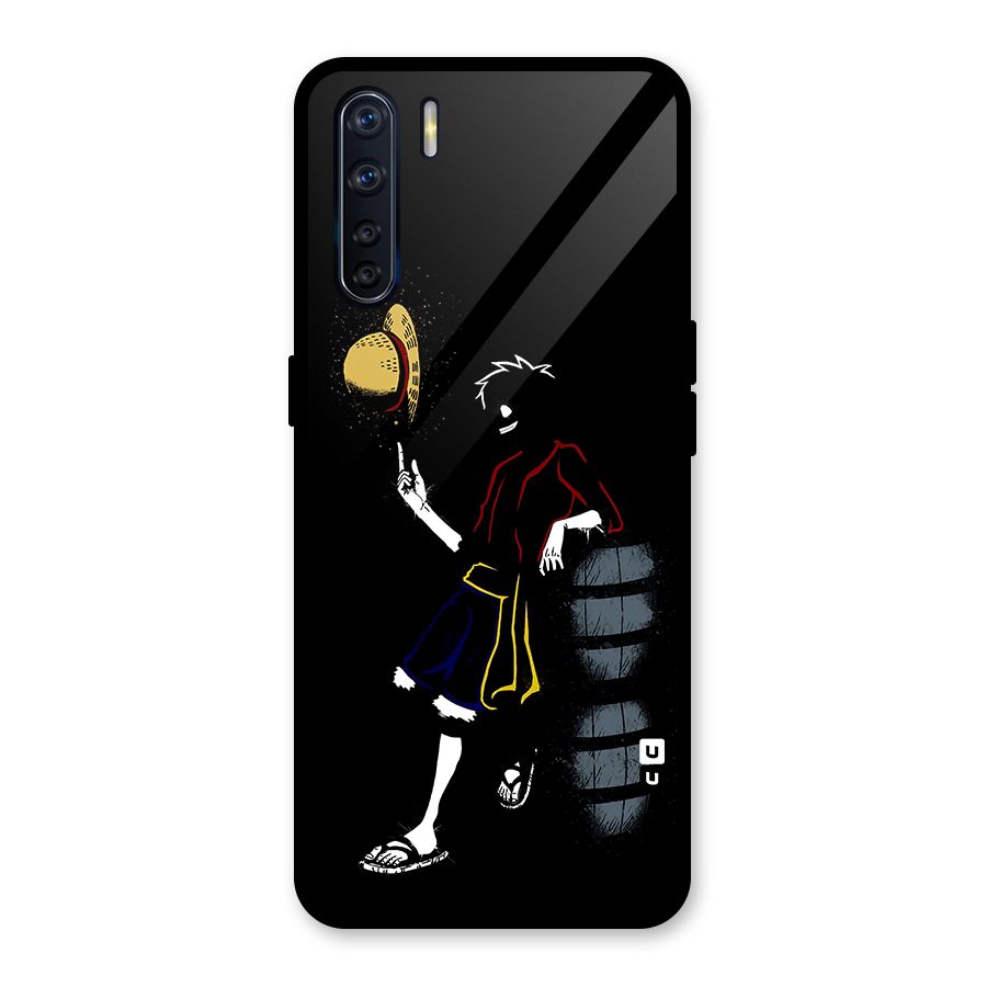 One Piece Luffy Style Glass Back Case for Oppo F15