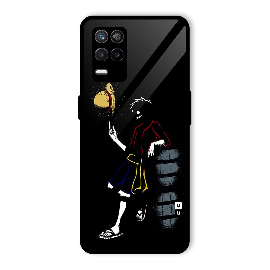 One Piece Luffy Style Glass Back Case for Realme 8 5G