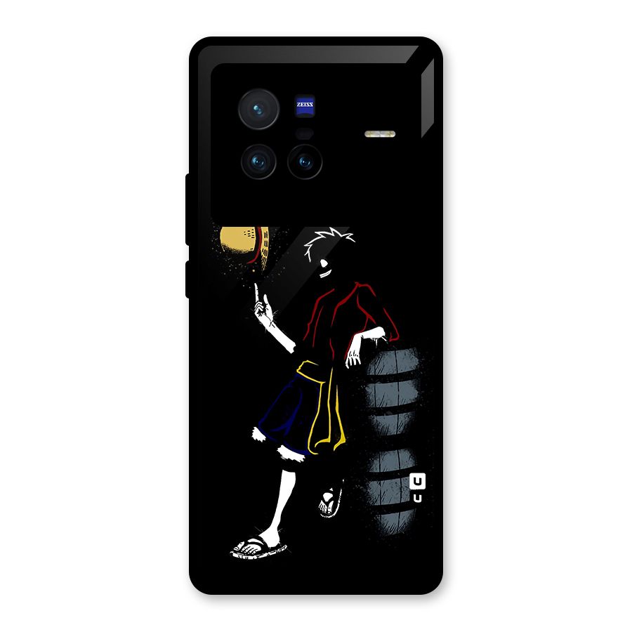 One Piece Luffy Style Glass Back Case for Vivo X80