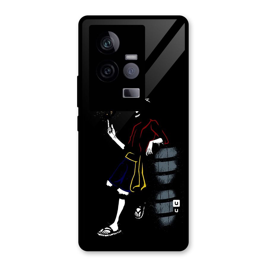 One Piece Luffy Style Glass Back Case for Vivo iQOO 11 5G