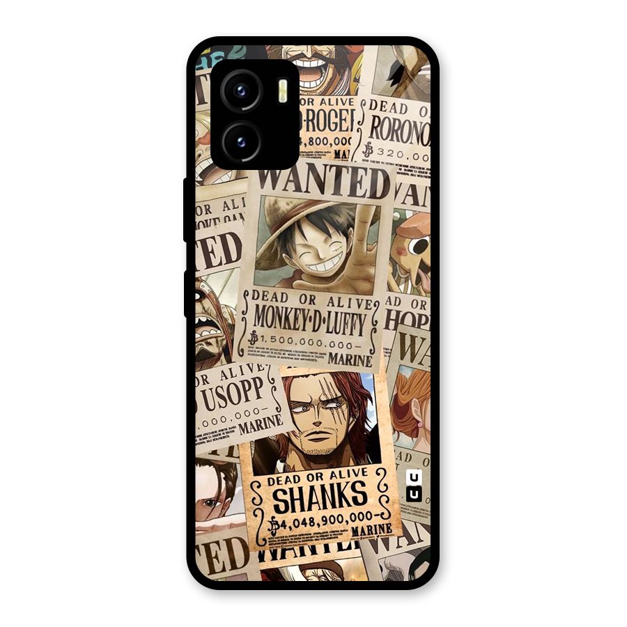 One Piece Most Wanted Glass Back Case for Vivo Y15s