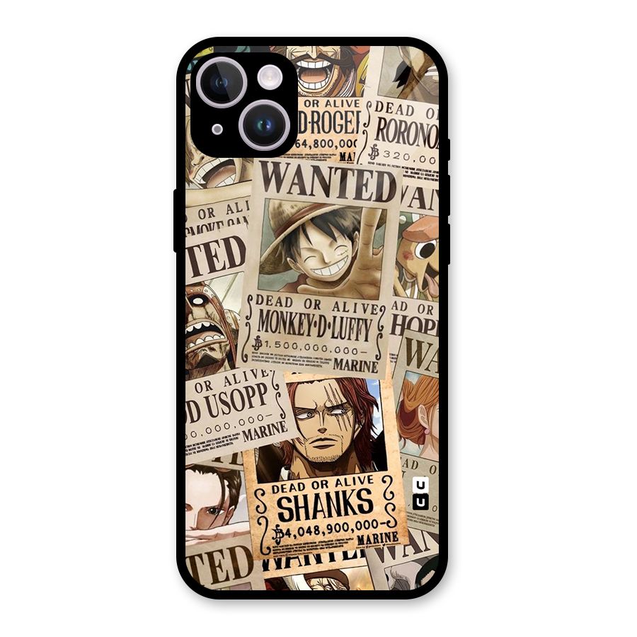 One Piece Most Wanted Glass Back Case for iPhone 14 Plus