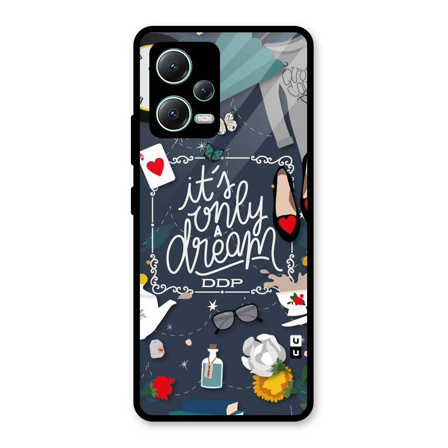 Only A Dream Glass Back Case for Redmi Note 12 5G