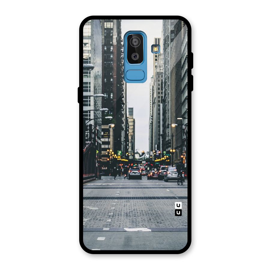 Only Streets Glass Back Case for Galaxy J8