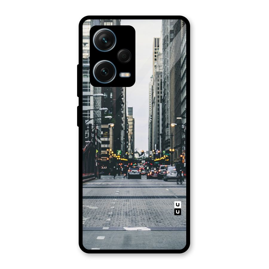 Only Streets Glass Back Case for Redmi Note 12 Pro Plus 5G