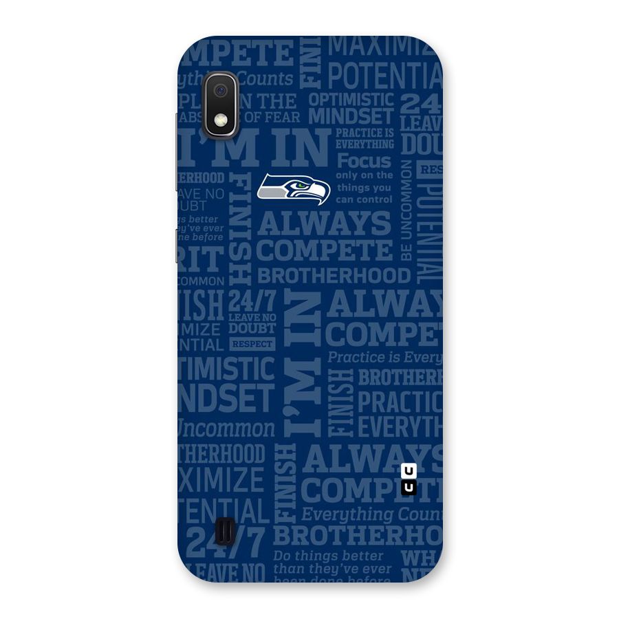 Optimistic Blue Back Case for Galaxy A10