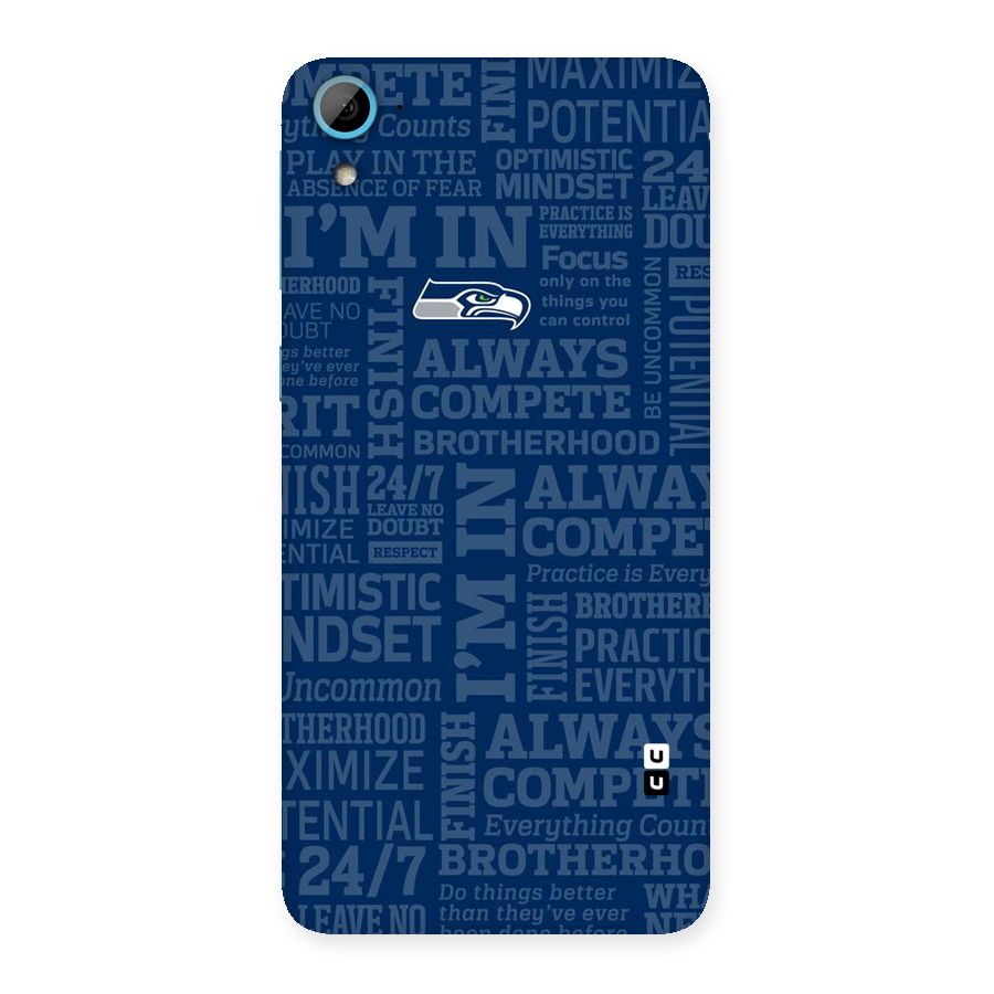 Optimistic Blue Back Case for HTC Desire 826