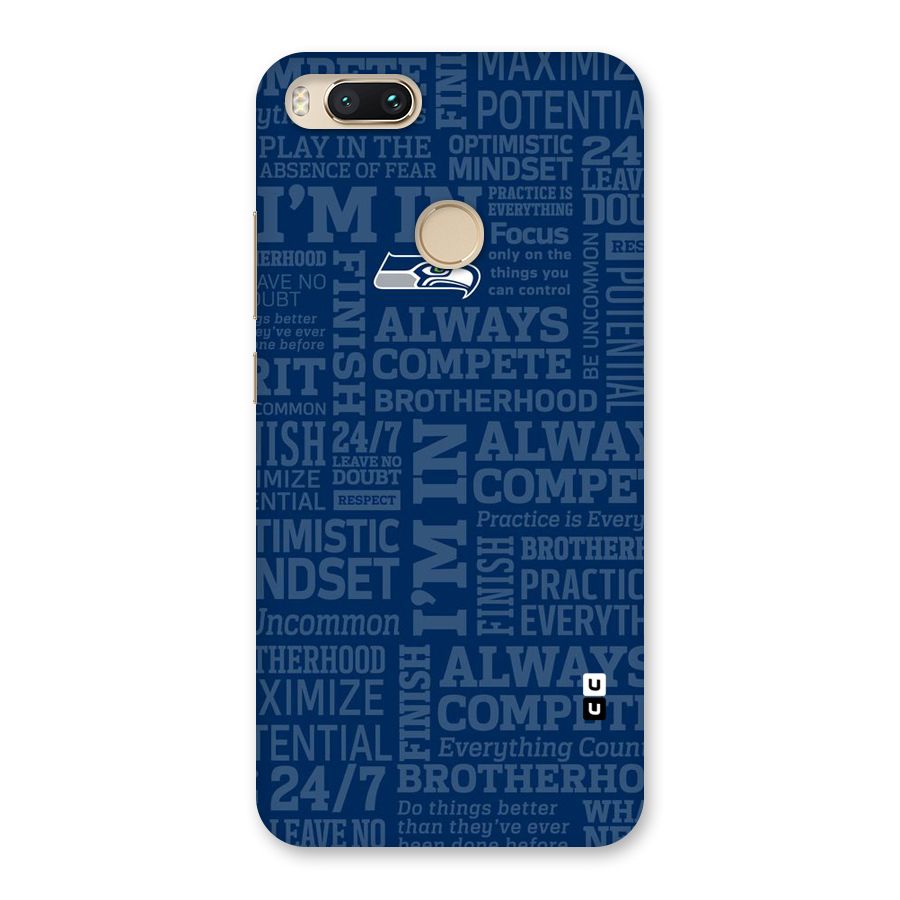 Optimistic Blue Back Case for Mi A1