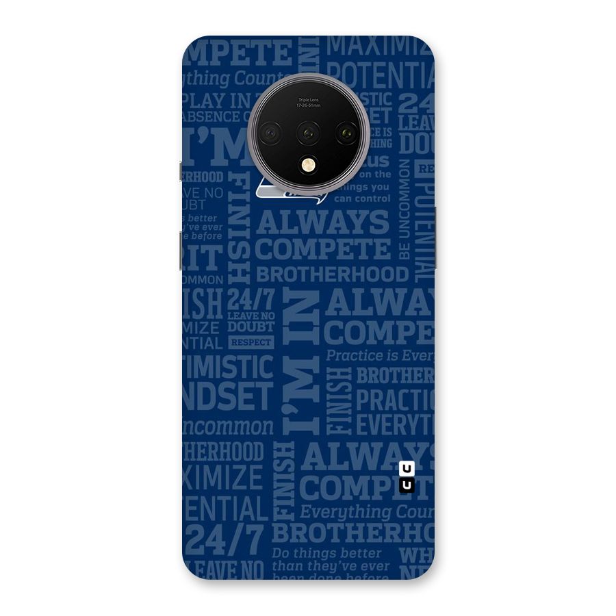 Optimistic Blue Back Case for OnePlus 7T