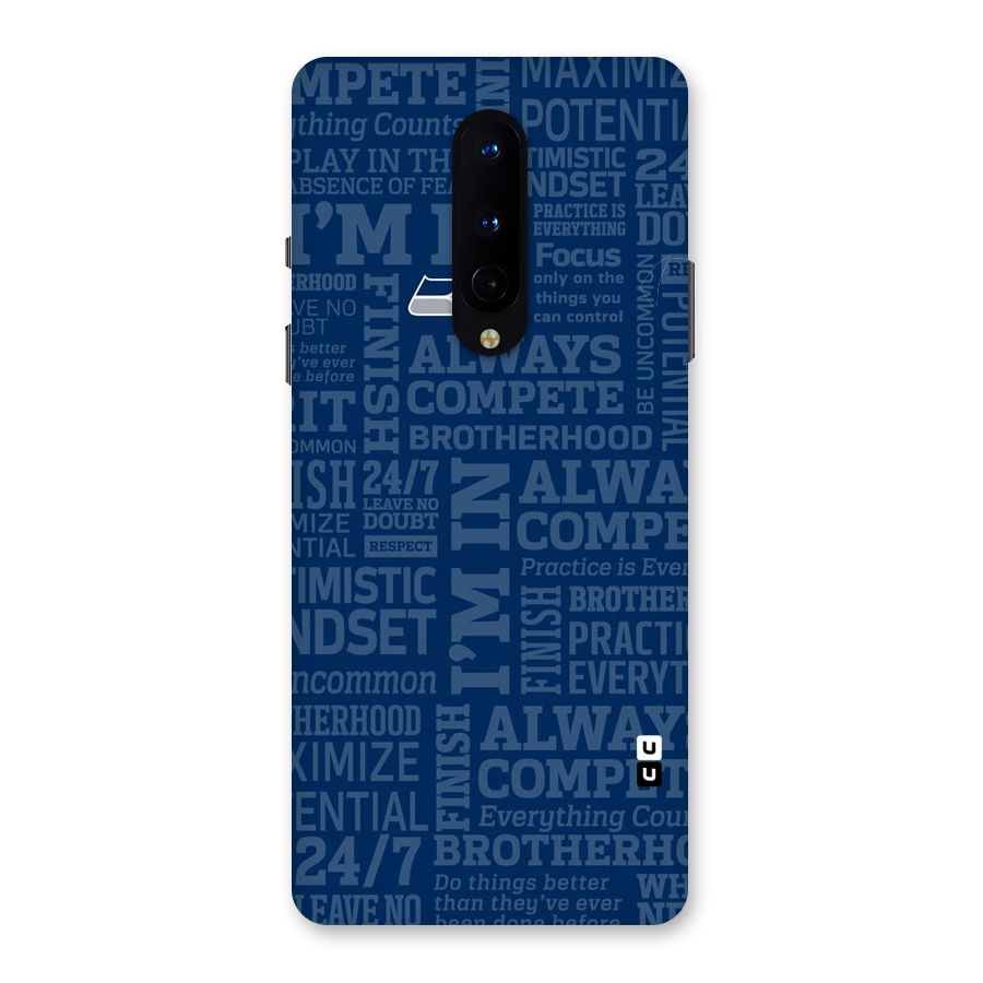 Optimistic Blue Back Case for OnePlus 8