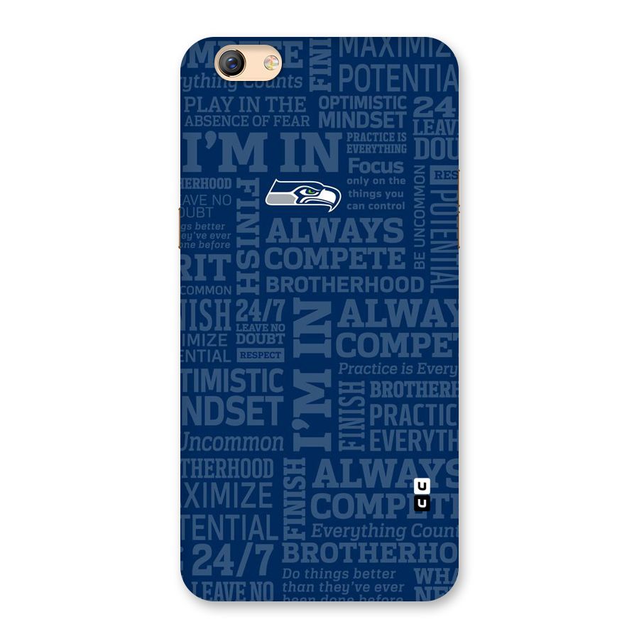 Optimistic Blue Back Case for Oppo F3 Plus