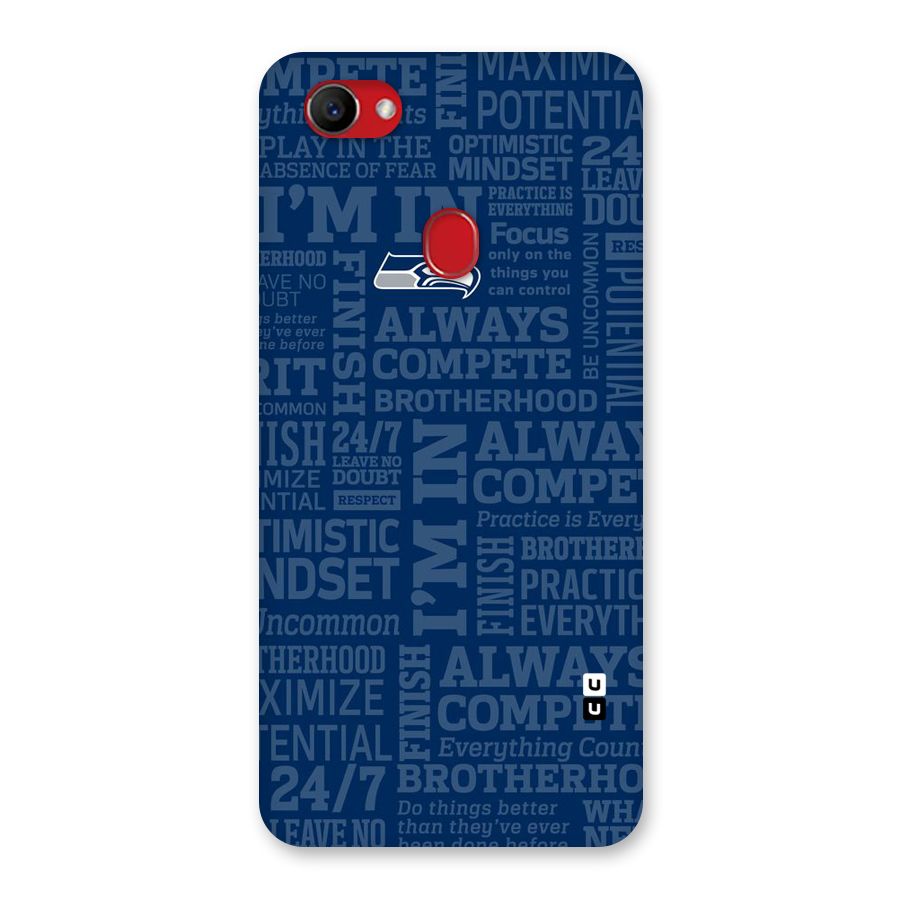 Optimistic Blue Back Case for Oppo F7