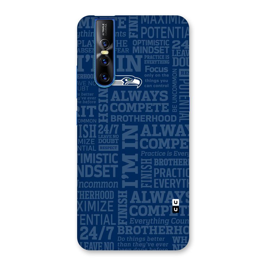 Optimistic Blue Back Case for Vivo V15 Pro
