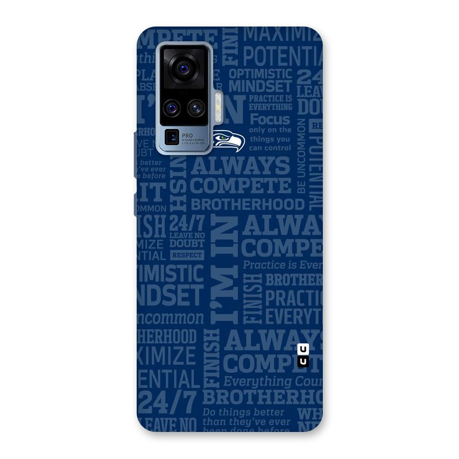 Optimistic Blue Back Case for Vivo X50 Pro