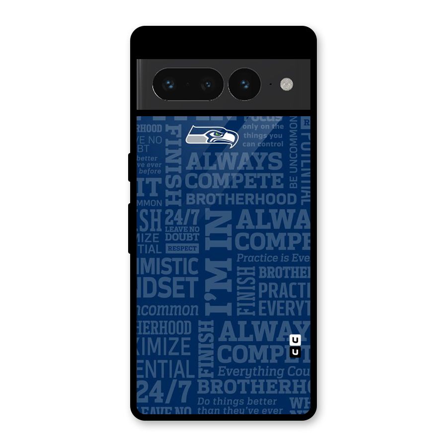 Optimistic Blue Glass Back Case for Google Pixel 7 Pro