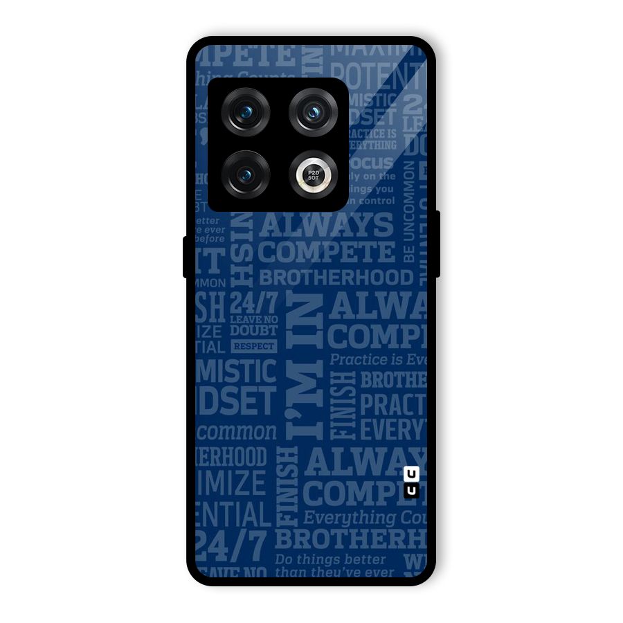 Optimistic Blue Glass Back Case for OnePlus 10 Pro 5G