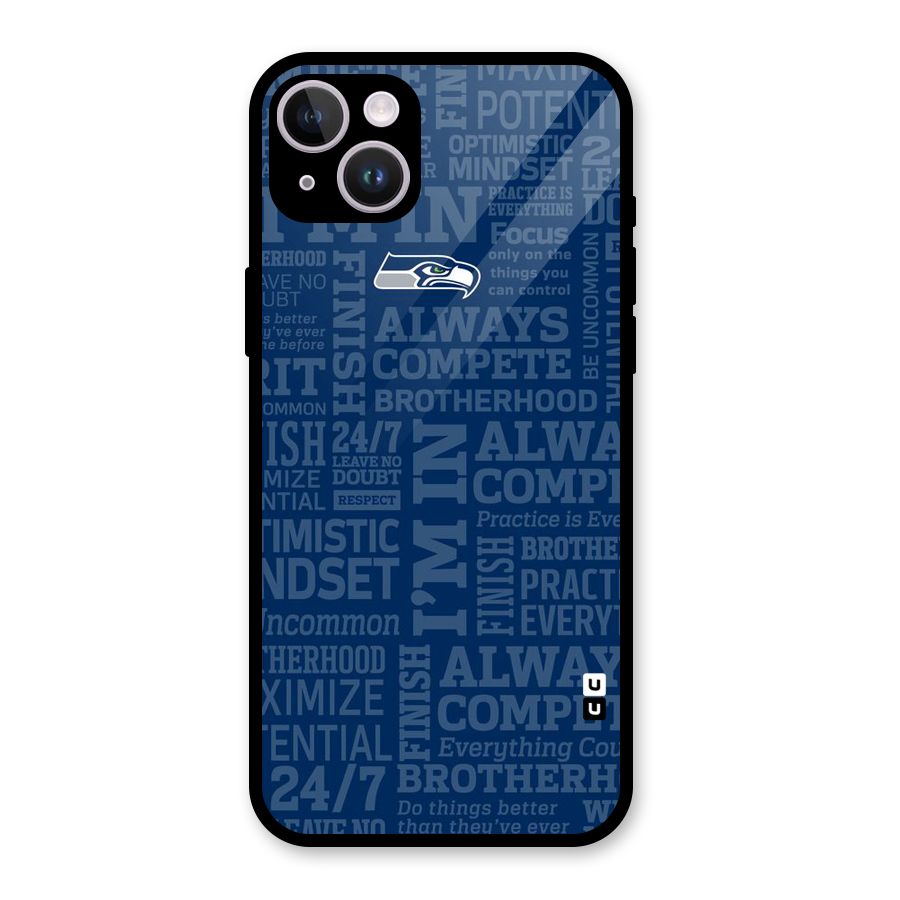 Optimistic Blue Glass Back Case for iPhone 14 Plus