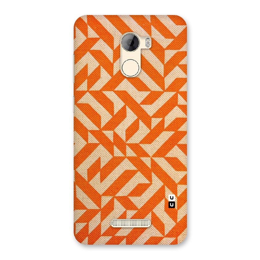 Orange Beige Pattern Back Case for Gionee A1 LIte