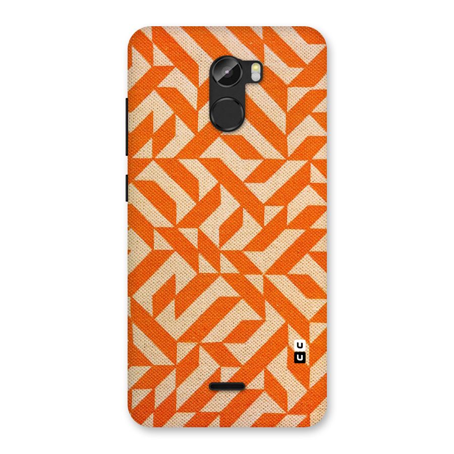 Orange Beige Pattern Back Case for Gionee X1