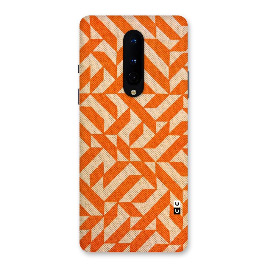 Orange Beige Pattern Back Case for OnePlus 8