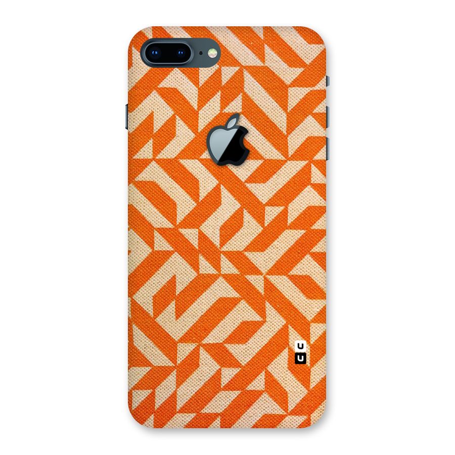 Orange Beige Pattern Back Case for iPhone 7 Plus Apple Cut