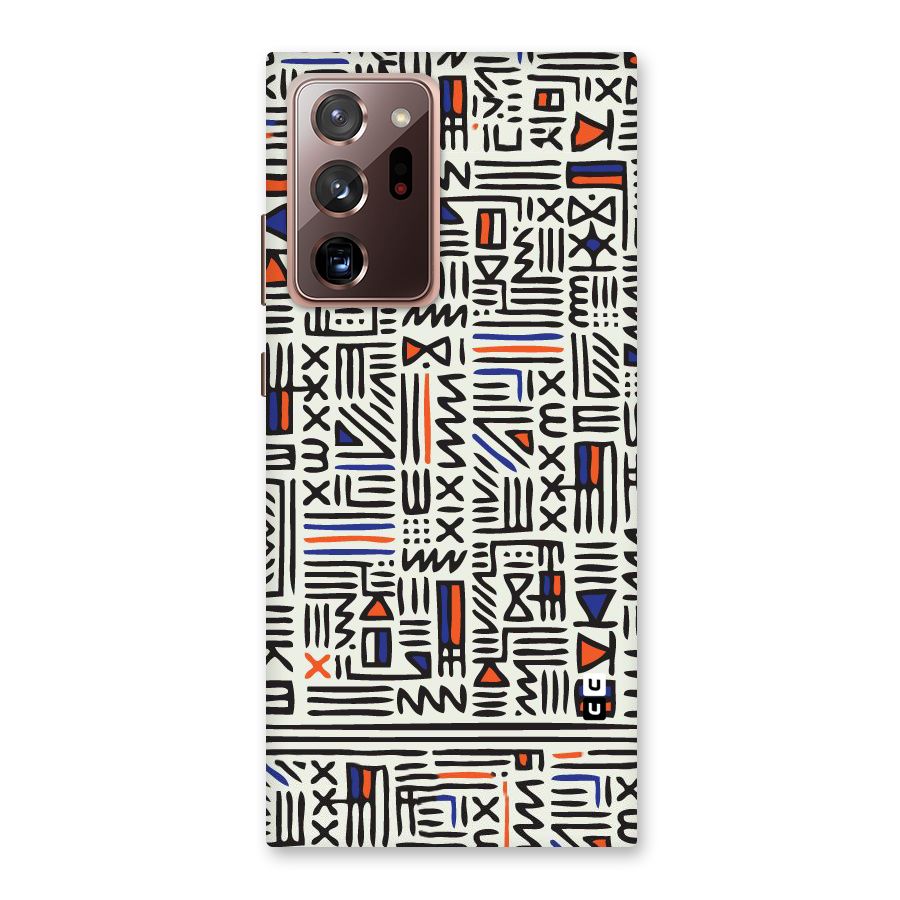 Orange Blue Number Back Case for Galaxy Note 20 Ultra
