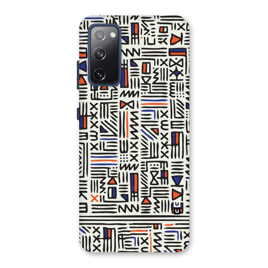 Orange Blue Number Back Case for Galaxy S20 FE
