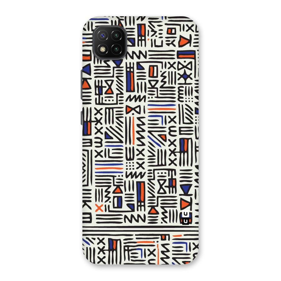 Orange Blue Number Back Case for Poco C3