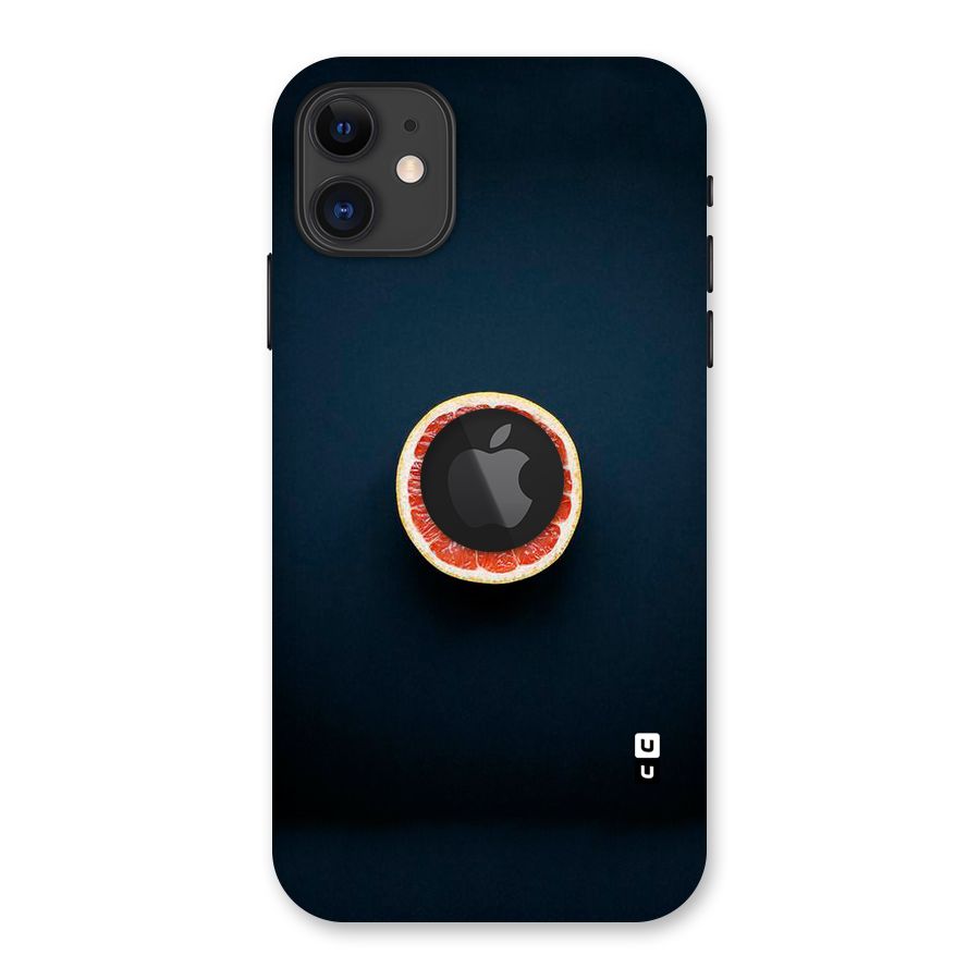 Orange Design Back Case for iPhone 11 Logo Cut
