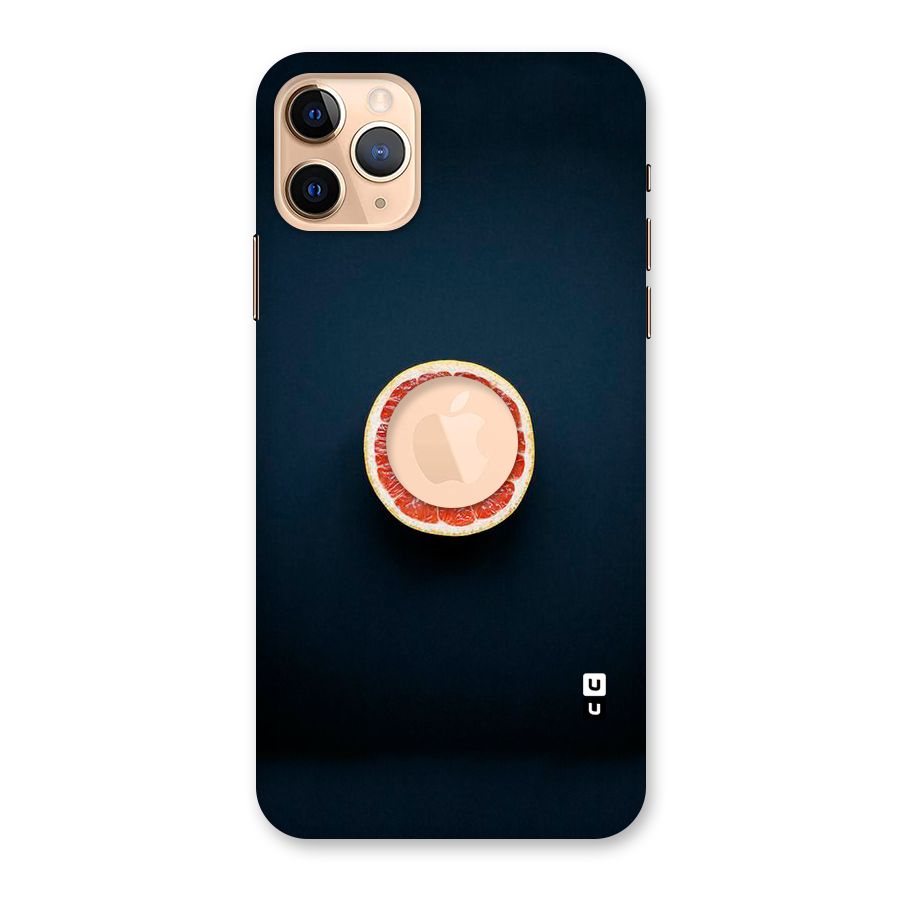 Orange Design Back Case for iPhone 11 Pro Max Logo Cut