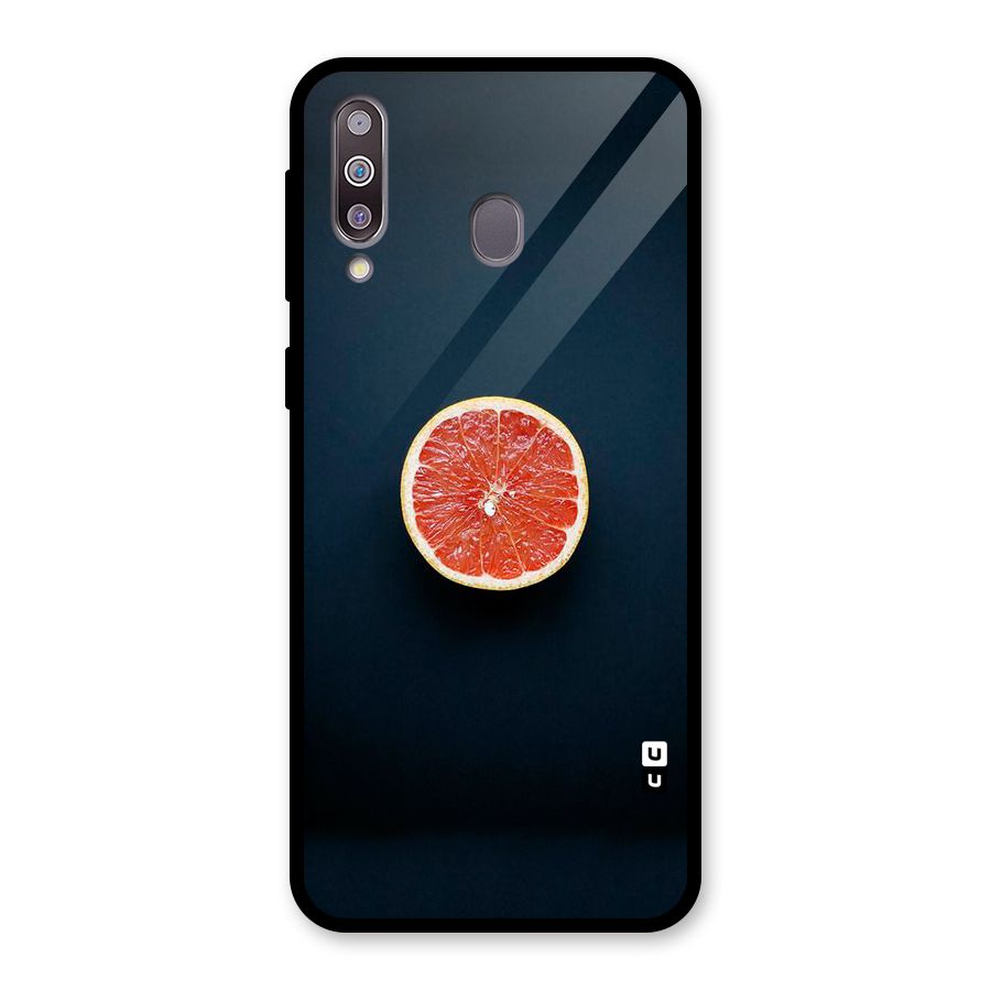 Orange Design Glass Back Case for Galaxy M30