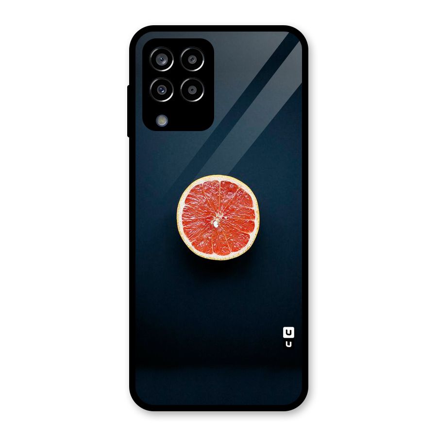 Orange Design Glass Back Case for Galaxy M33