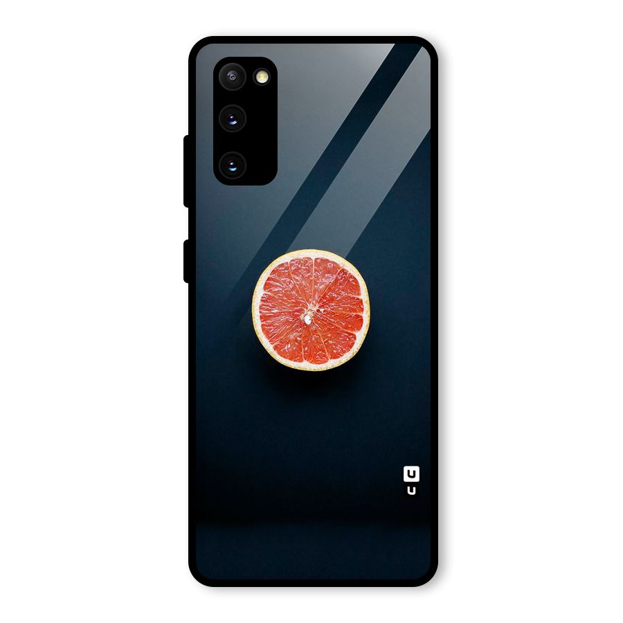 Orange Design Glass Back Case for Galaxy S20 FE 5G