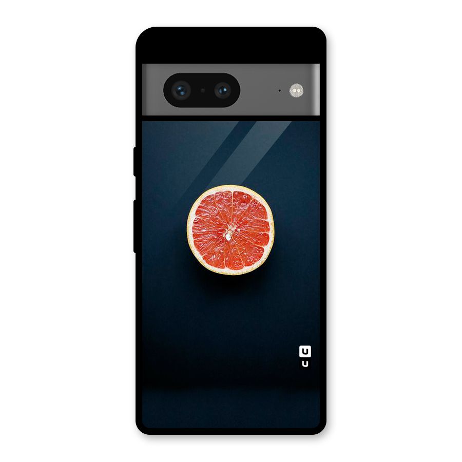 Orange Design Glass Back Case for Google Pixel 7