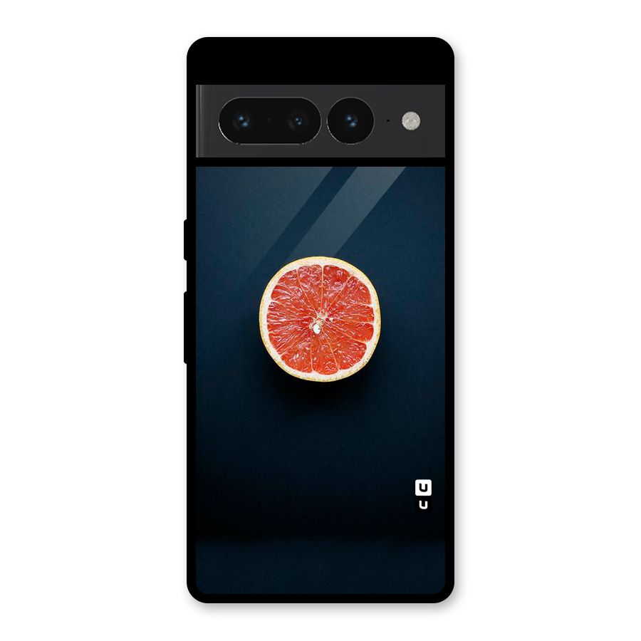 Orange Design Glass Back Case for Google Pixel 7 Pro