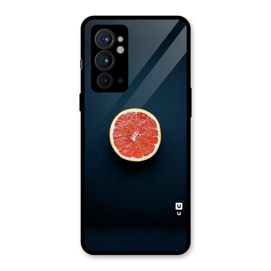 Orange Design Glass Back Case for OnePlus 9RT 5G