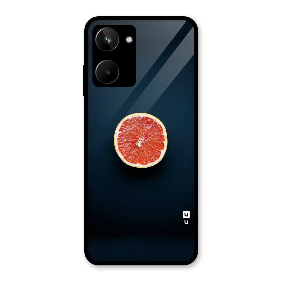 Orange Design Glass Back Case for Realme 10