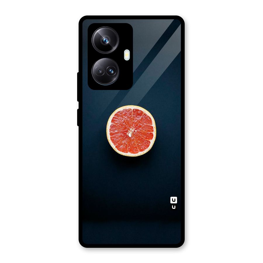 Orange Design Glass Back Case for Realme 10 Pro Plus