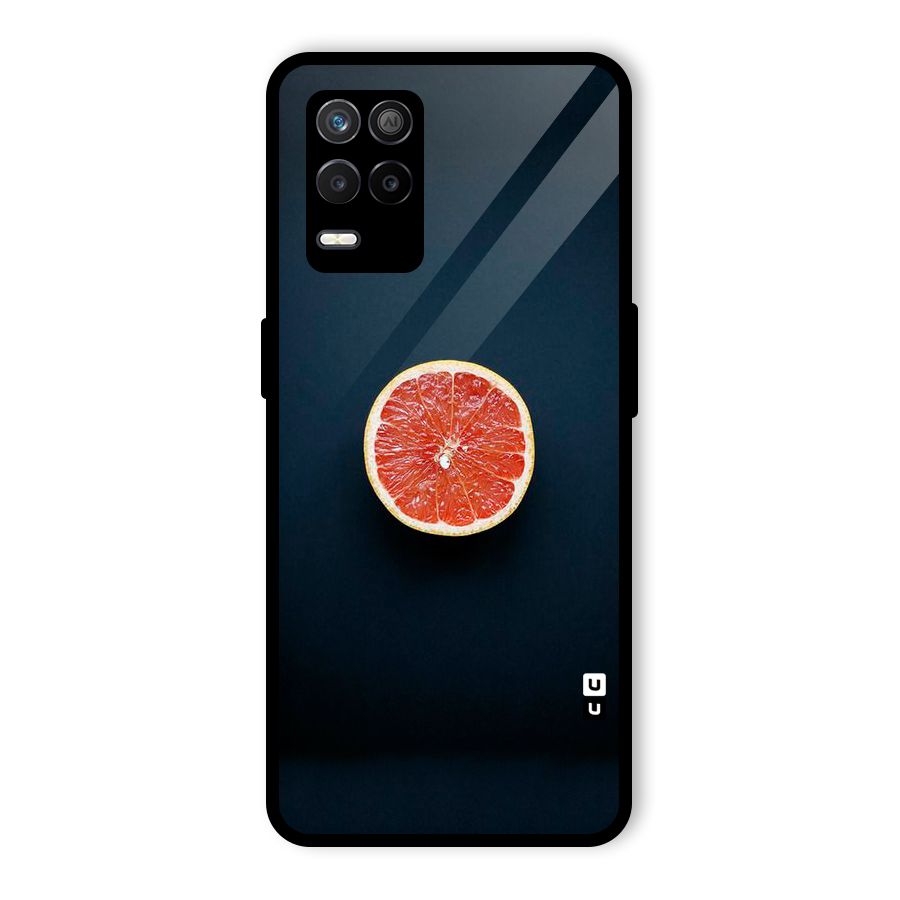 Orange Design Glass Back Case for Realme 8 5G