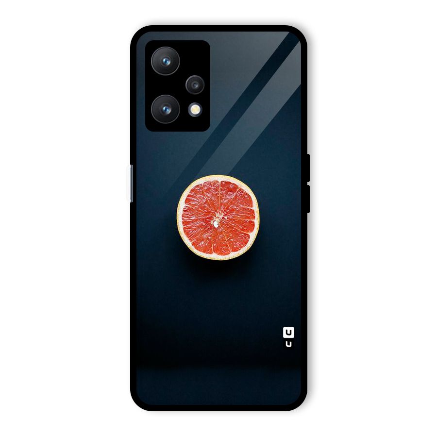 Orange Design Glass Back Case for Realme 9 Pro 5G