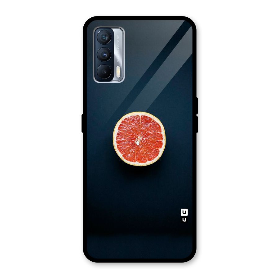 Orange Design Glass Back Case for Realme X7