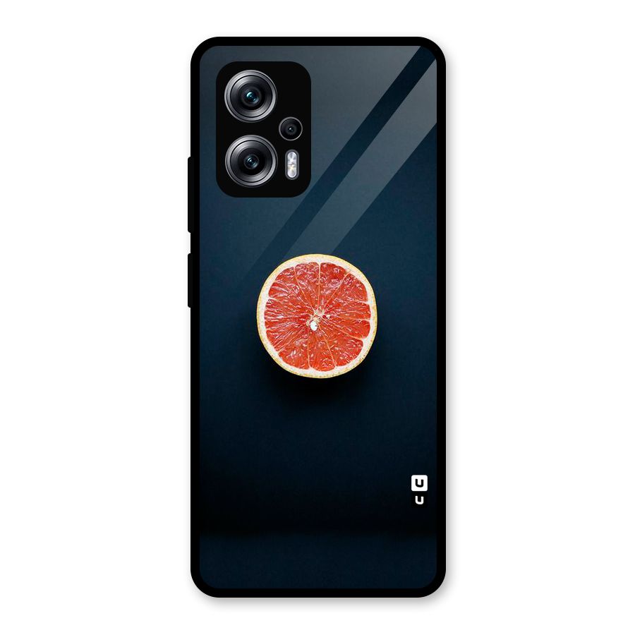 Orange Design Glass Back Case for Redmi K50i