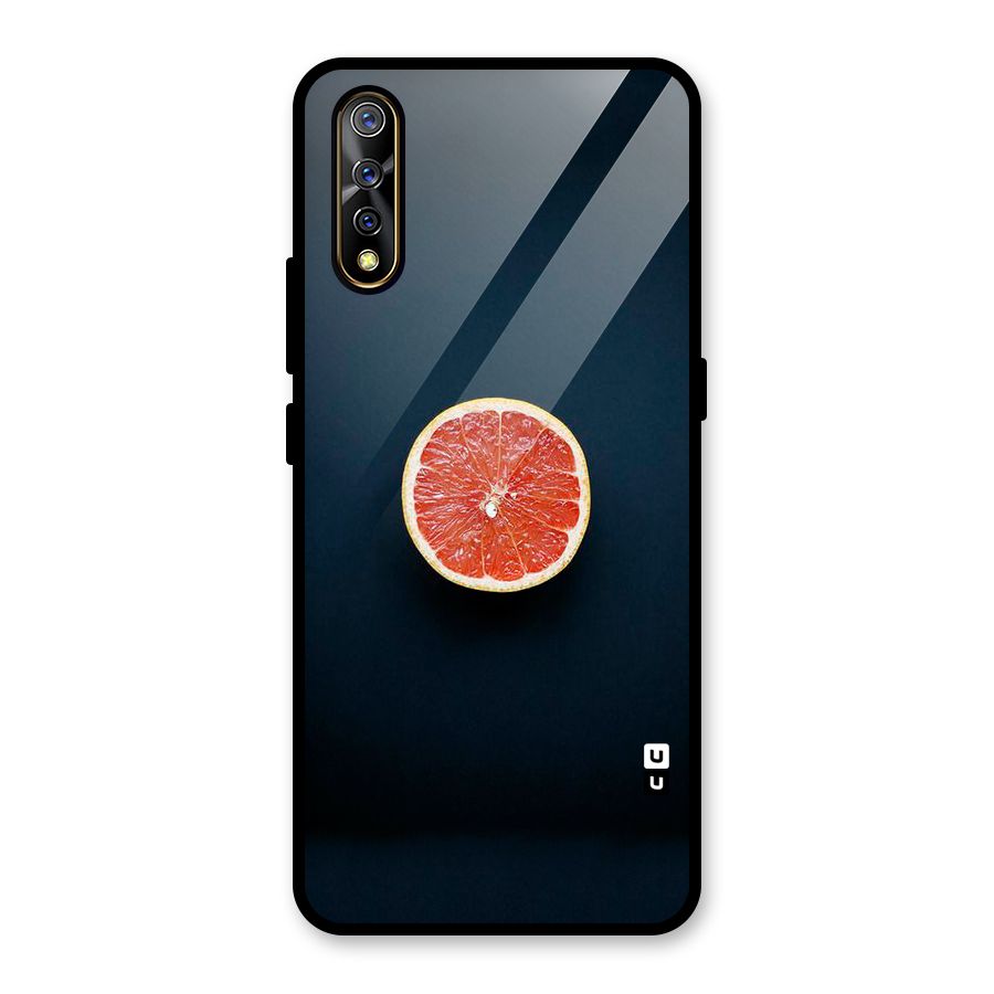 Orange Design Glass Back Case for Vivo S1