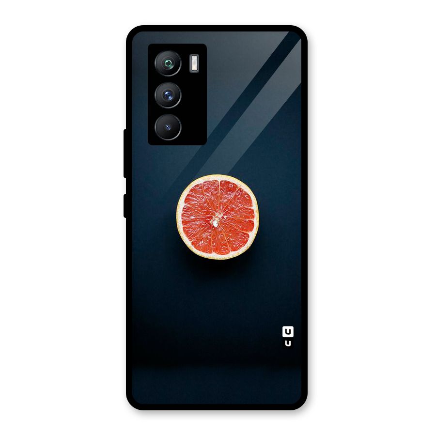 Orange Design Glass Back Case for Vivo iQOO 9 SE