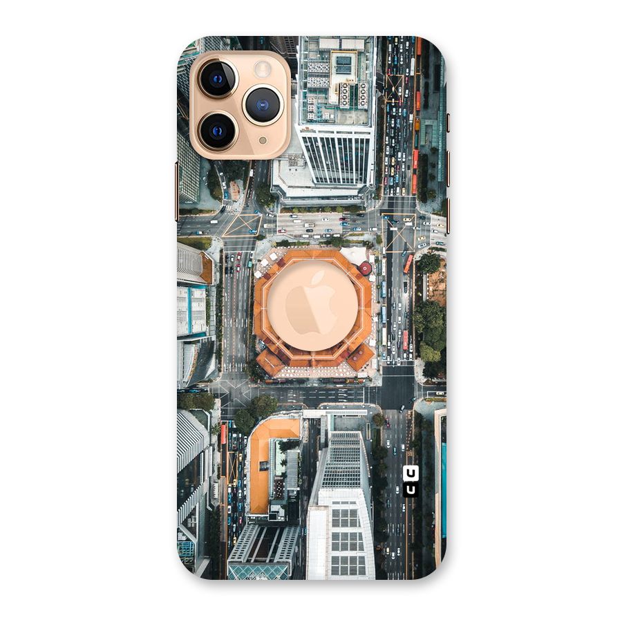 Orange Dome Back Case for iPhone 11 Pro Max Logo Cut