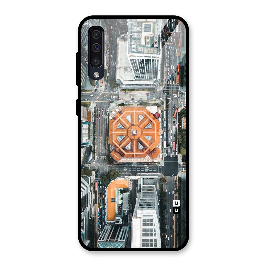 Orange Dome Glass Back Case for Galaxy A30s
