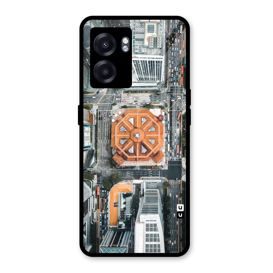 Orange Dome Glass Back Case for Oppo K10 (5G)